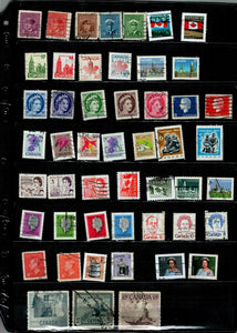 D 116 CANADA USED 50 STAMPS PER STAMP RS 2, TOTAL RS 100