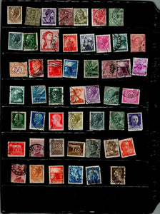 D 118 ITALY USED 50 STAMPS PER STAMP RS 2, TOTAL RS 100