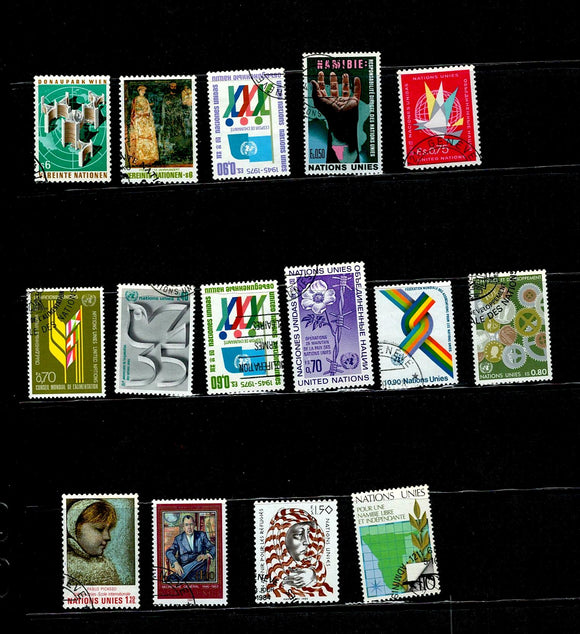 D 226 UN USED 15 STAMPS PER STAMP RS 2, TOTAL RS 30