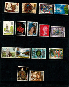 D 224 GB USED 15 STAMPS PER STAMP RS 2, TOTAL RS 30