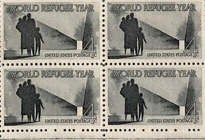 D 231 US MNH BLOCK WORLD REFUGEE YEAR RS 40