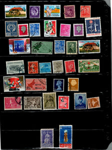 D 215 WORLD WIDE USED 35 STAMPS PER STAMP RS 2, TOTAL RS 70