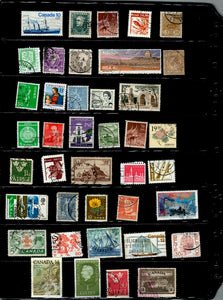 D 201 WORLD WIDE USED 40 STAMPS, PER STAMPS RS 2 , TOTAL RS 80