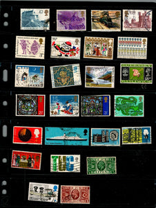 D 161 GB USED 25 STAMPS, PER STAMPS RS 2, TOTAL RS 50