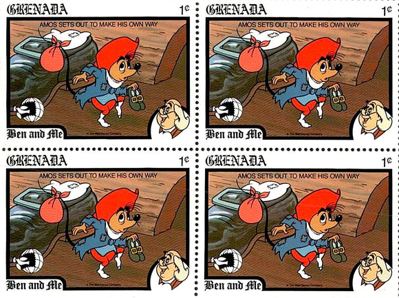 D 389 GRENADA MNH BLOCK , CARTOON RS 40