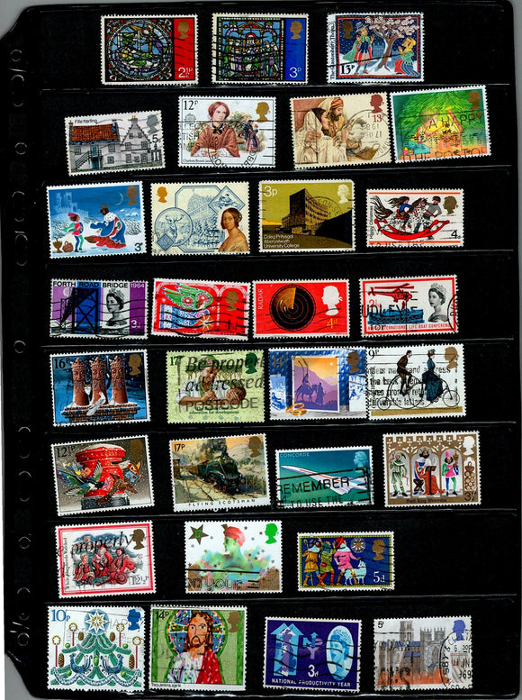 D 222 GB USED 30 STAMPS PER STAMP RS 2, TOTAL RS 60